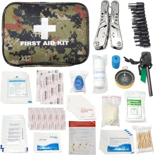 94 Piece First Aid Kit Packed with First Aid and Survival Essential by Sirius Survival