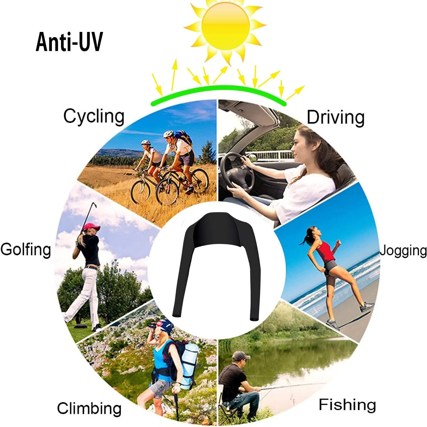 Advanced Cooling Shawl Arm Sleeve Sun Protection Comfortable & Breathable for Women Men