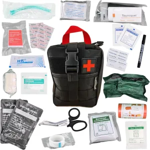Advanced Emergency Trauma Kit Survival First Aid Medical Kit - Med Kit #5 - Black