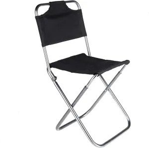 AISHANBAIHUODIAN Foldable Fishing Chair Portable Folding Aluminum Oxford Cloth Chair Outdoor Fishing Camping with Backrest Carry Bag