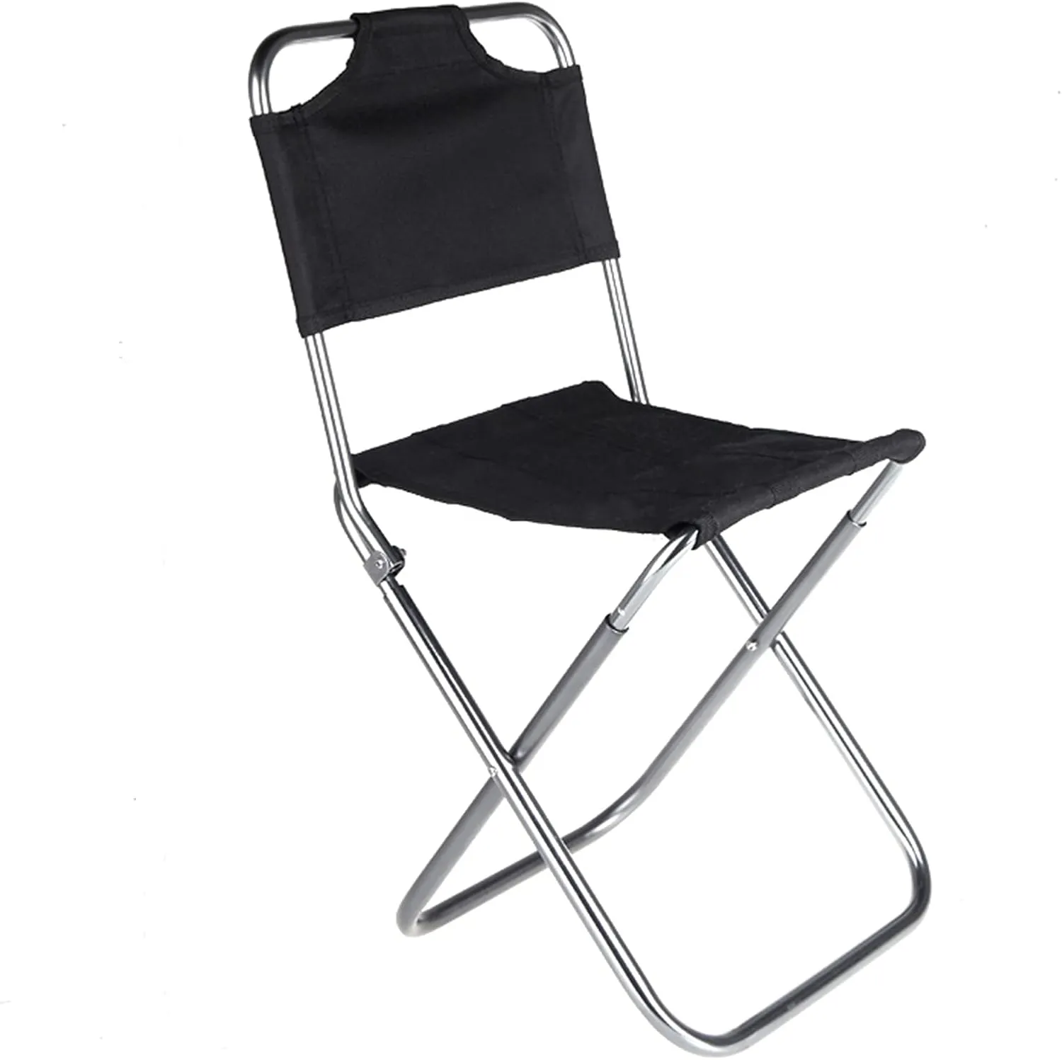 AISHANBAIHUODIAN Foldable Fishing Chair Portable Folding Aluminum Oxford Cloth Chair Outdoor Fishing Camping with Backrest Carry Bag