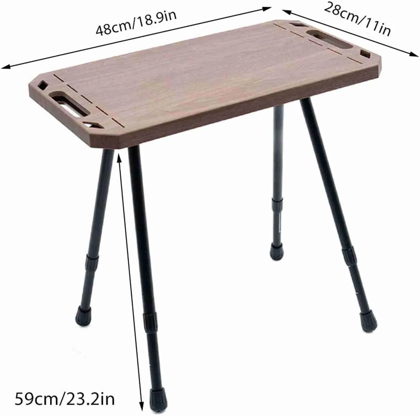 Alomejor Camping Table Foldable Portable Lightweight Outdoor Picnic Table with Adjustable Height for Camping Picnics