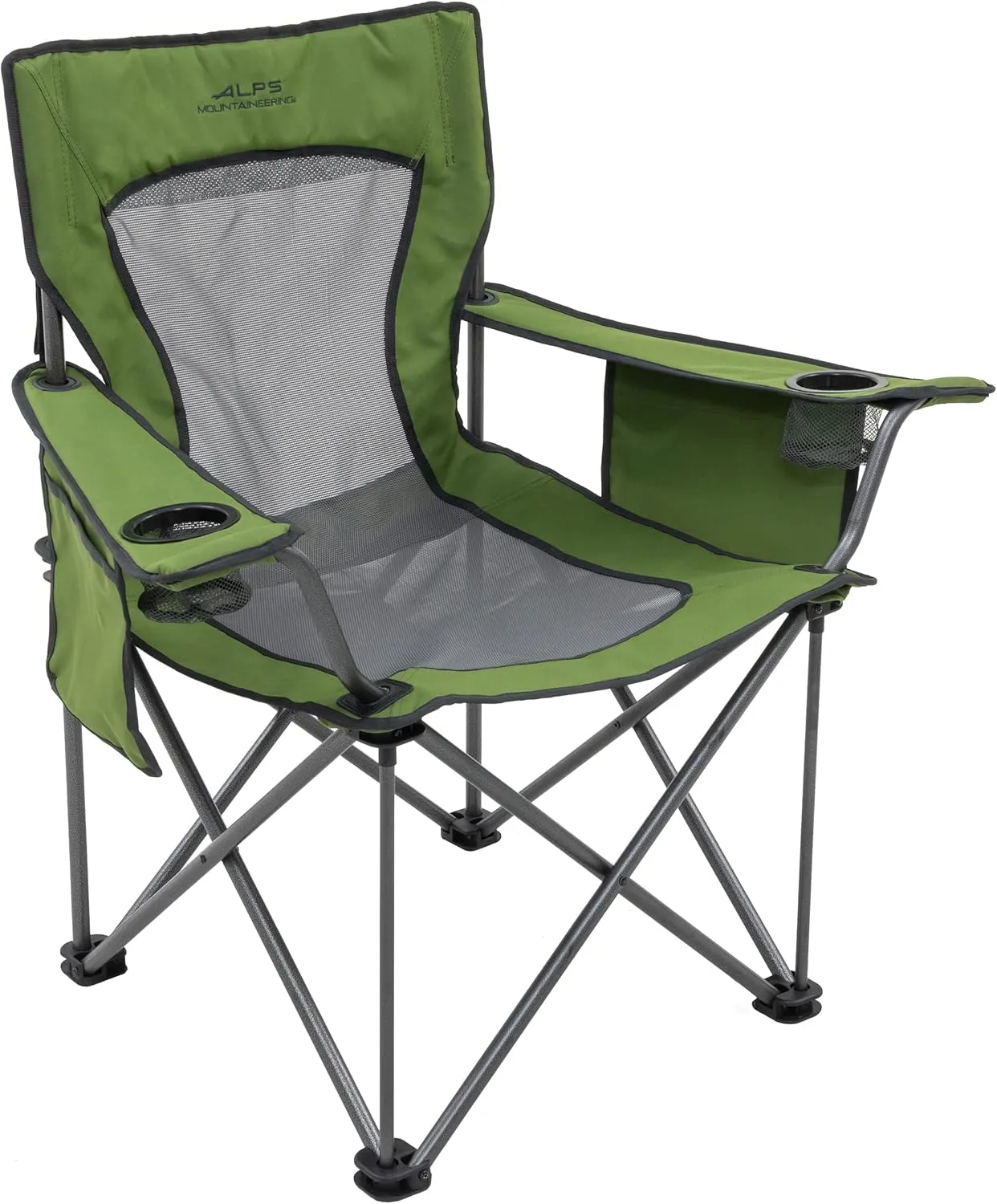 ALPS Mountaineering King Kong Camping Chairs for Adults with Mesh Cup Holders and Pockets, Built Durable and Reliable with Compact Foldable Steel Frame
