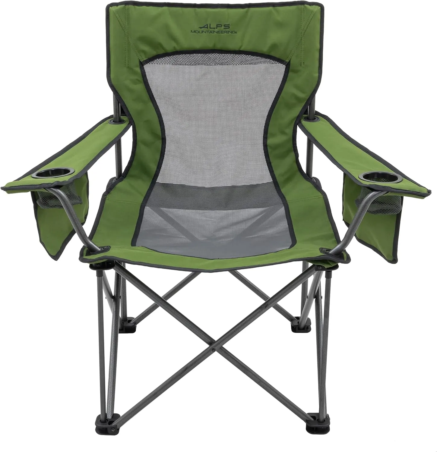 ALPS Mountaineering King Kong Camping Chairs for Adults with Mesh Cup Holders and Pockets, Built Durable and Reliable with Compact Foldable Steel Frame