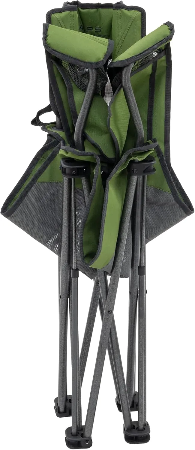 ALPS Mountaineering King Kong Camping Chairs for Adults with Mesh Cup Holders and Pockets, Built Durable and Reliable with Compact Foldable Steel Frame
