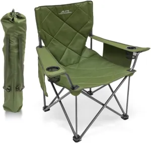 ALPS Mountaineering King Kong Camping Chairs for Adults with Mesh Cup Holders and Pockets, Built Durable and Reliable with Compact Foldable Steel Frame