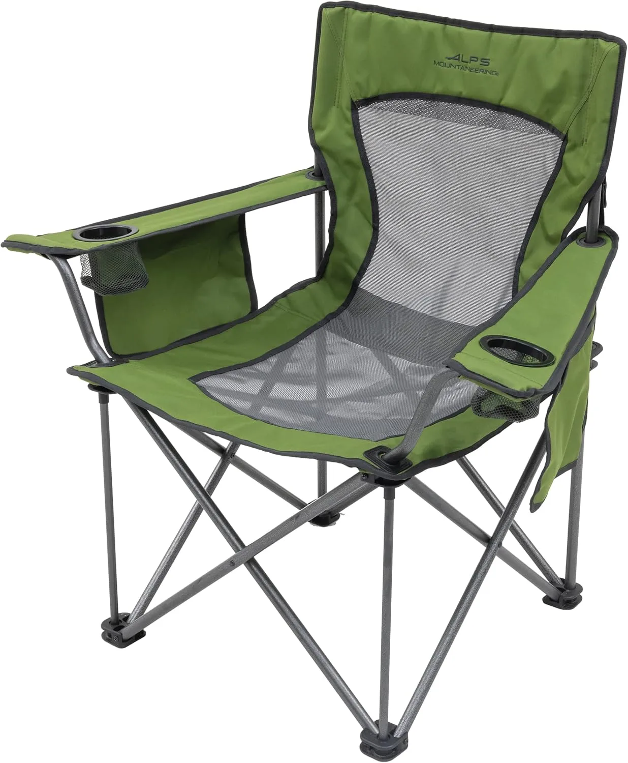ALPS Mountaineering King Kong Camping Chairs for Adults with Mesh Cup Holders and Pockets, Built Durable and Reliable with Compact Foldable Steel Frame