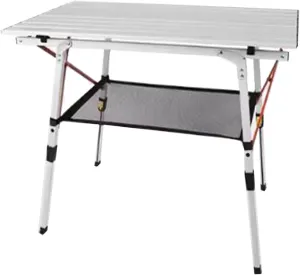 Aluminum Alloy Camping Table Folding Picnic Tables Ultralight Compact Camping Table Roll Up Table Top for Camping Hiking