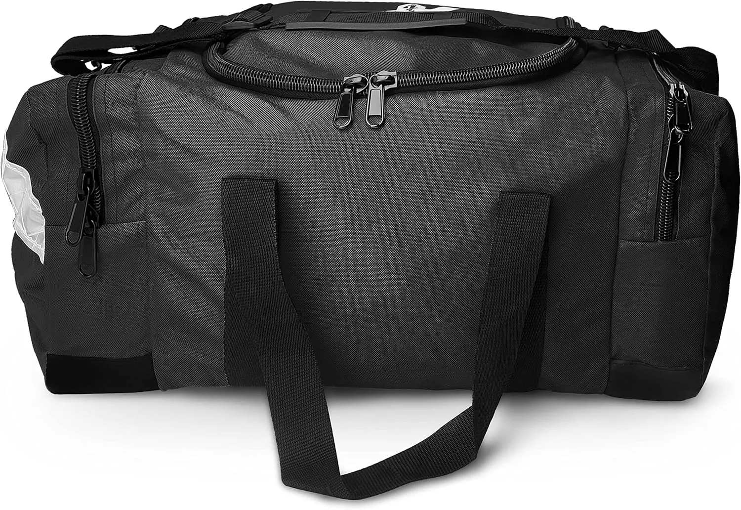 ASA TECHMED Large EMT First Responder Trauma Medical Bag Empty for Home 21x12x9 Inches, Office, School, EMTs, Paramedics, First Responders, Black