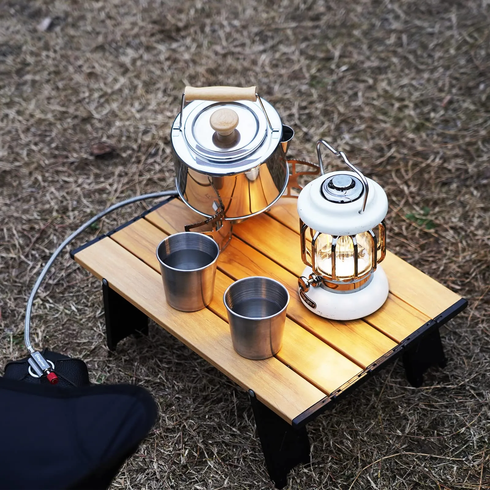 ATEPA Mini Alunium Table L Ultralight Compact Camping Table