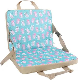 AUNMAS Portable Stadium Seat, Foldable Padded Chair with Backrest Lightweight Indoor Outdoor Cushion for Sports Events Outing Fishing