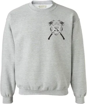 Awkward Styles Firefighter Sweatshirt Unisex Fire Dept. Shield Axes Sweater