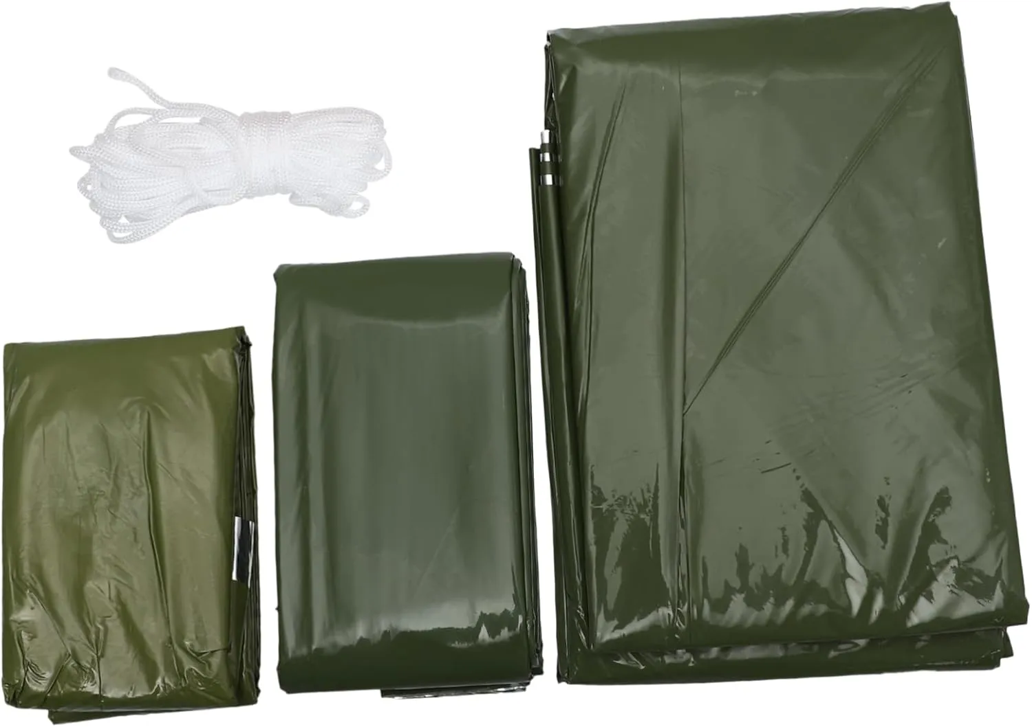 balacoo Emergency Tent Set Travel Tent Outdoor Sleeping Emergency Sleeping Sack Safe Emergency Shelter Padded Tents Pe Tear-Resistant Material Insulation First Aid Blanket, 240X150CM, Green