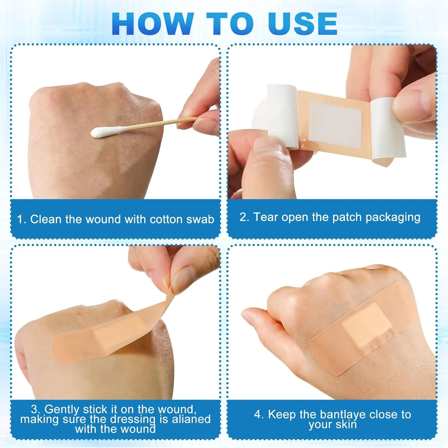 Bandages Variety Pack - 400 Pcs Assorted Bandages Bulk, Large Adhesive Fingertip Bandage, Waterproof Bandage Breathable for First Aid and Protect Wounds (10 Styles)