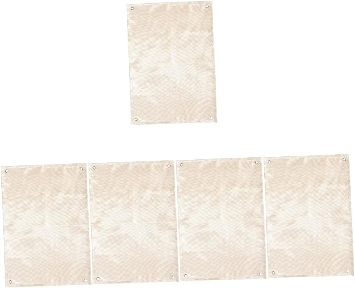 BESPORTBLE 5pcs Insulation Fireproof Mat Fireproof Blanket for Camping Emergency Survival Heat-Resistant Blanket