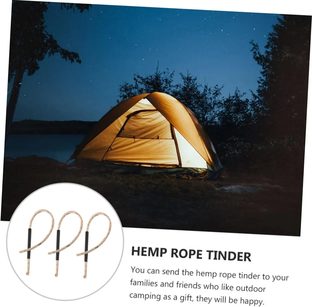 BESPORTBLE Firelighters Fun Camping Stuff Starters for Grill Camping Utensils Emergency Kit Lectric Wick Flint Fire
