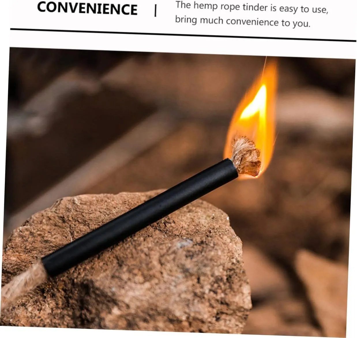 BESPORTBLE Firelighters Fun Camping Stuff Starters for Grill Camping Utensils Emergency Kit Lectric Wick Flint Fire