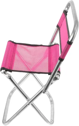 BESPORTBLE Small Folding Camping Chair Portable Fishing Stool Outdoor Seat Sturdy Mesh Easy to Carry Random Color
