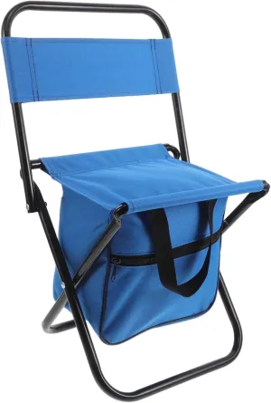 BESTonZON Folding Outdoor Chairs with Supportive Backrest Lightweight Portable Camping Stool for Adults Space Saving Design for Hiking Fishing Travel and Beach Use Durable Steel and Oxford