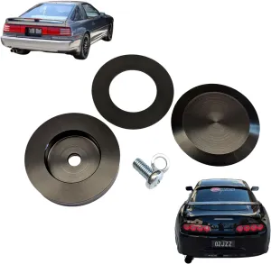 Billet CNC Aluminum rear wiper delete plug kit for Toyota Supra Mk4 JZA80 & Mk3 JZA70, Long life UV resistant hard Anodize II, waterproof and dustproof