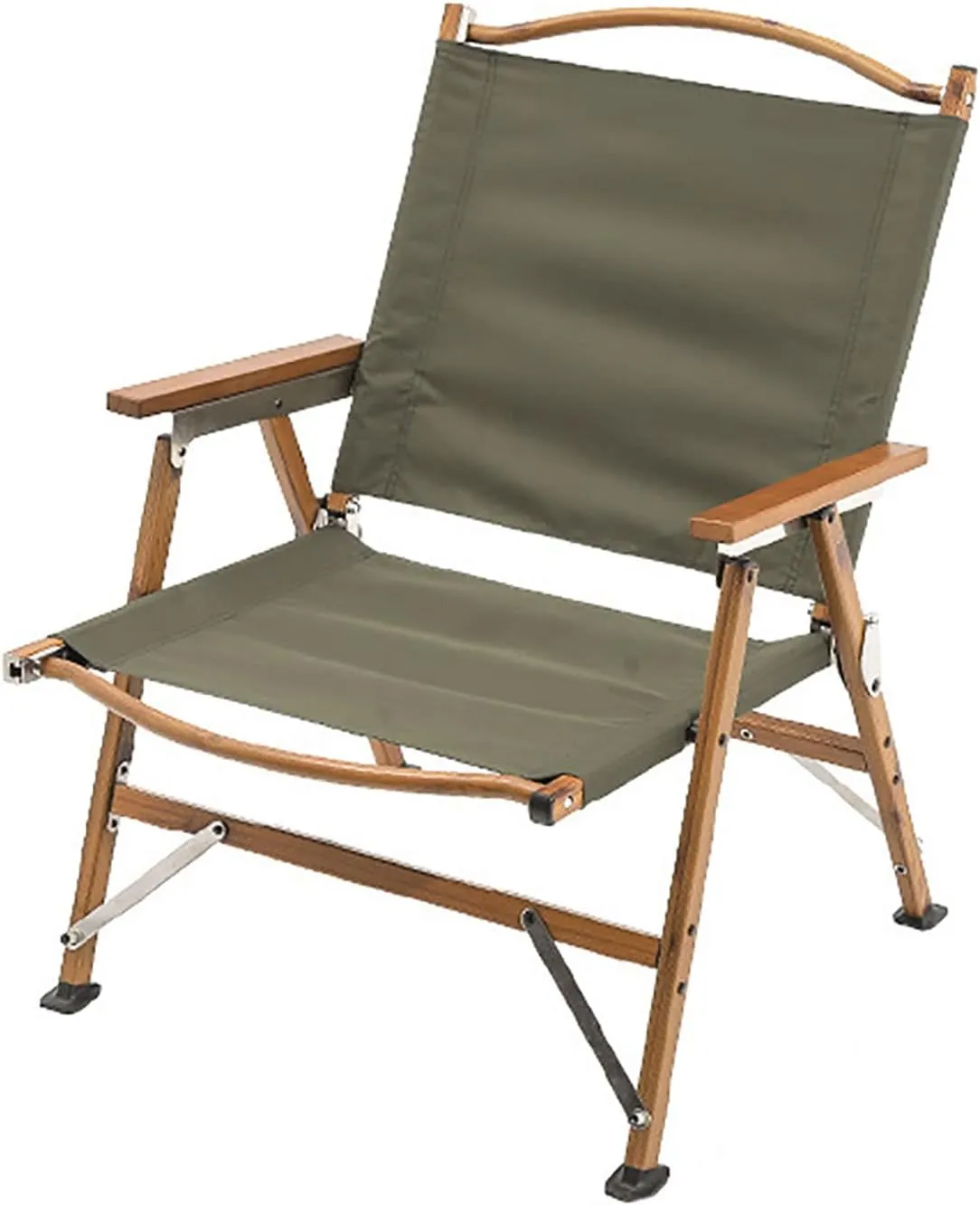 BK&MF Outdoor Folding Camping Chair, Stable Portable Compact Director Chair Heavy Duty with Storage Pocket Beach Camp Chair for Storage and Trave,C,48x49x71cm(19x19x28inch)