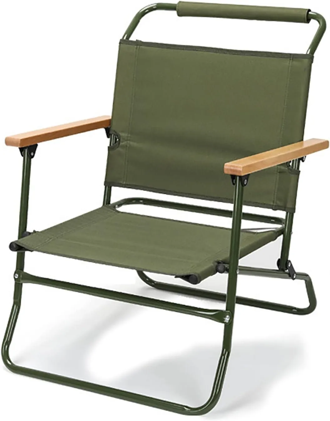 BK&MF Portable Folding Camping Chair,Outdoor Camping Lounge Chair with Padded Armrest Space Saving Comfortable Removable for Storage and Travel,C,57x50x74cm(22x20x29inch)