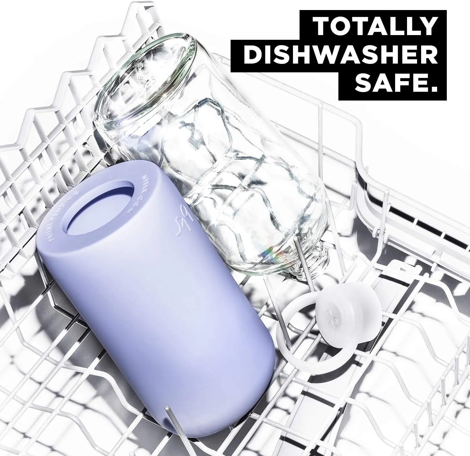 bkr - Big Smooth - Reusable Glass Water Bottle - Leakproof, Durable, Workout & Travel Friendly, Carrying Loop - Dishwasher Safe - Removable Silicone Sleeve - BPA Free - 1L (32 oz)
