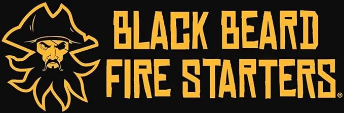 Black Beard Fire Starter Rope (1 Rope) | 100% Weatherproof Fire Starter for Campfires | Can Light 50  Fires with Over 4.5 Hour Burn Time | Infinite Shelf Life for Emergency Survival Kits | Made in USA