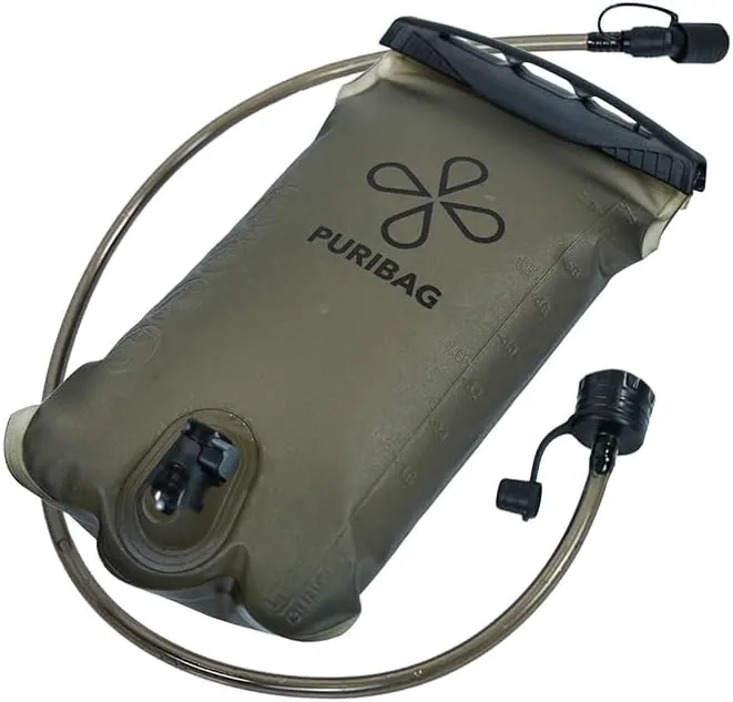 Bladder - Puribag 2L Hydration Bladder with Regular Hose – Lightweight, Durable Water Reservoir for Hiking, Camping & Outdoor Adventures