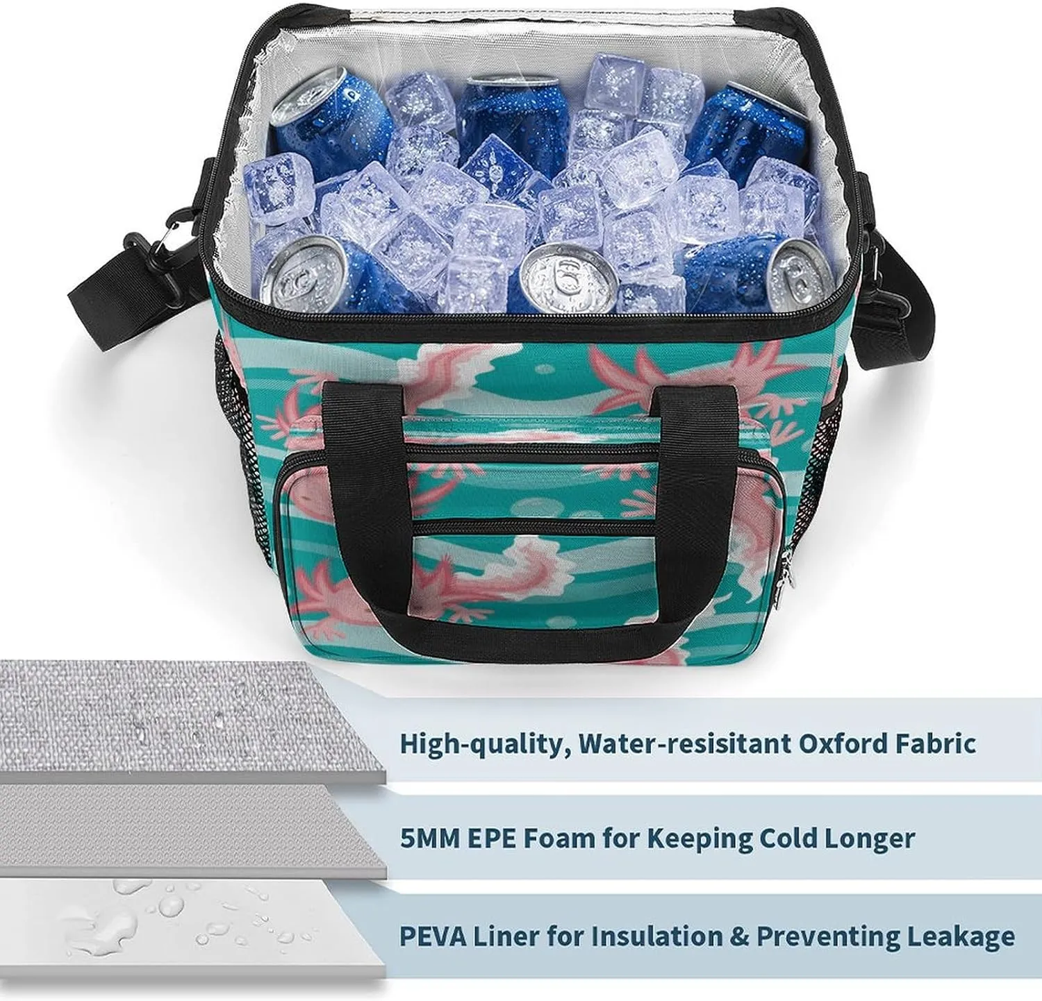 Blood-red Footprint 22.5L Insulated Camping Coolers Bag Halloween Horror Scary Large Leakproof Ice Chest for Beach Travel Picnic