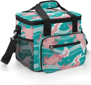 Blood-red Footprint 22.5L Insulated Camping Coolers Bag Halloween Horror Scary Large Leakproof Ice Chest for Beach Travel Picnic