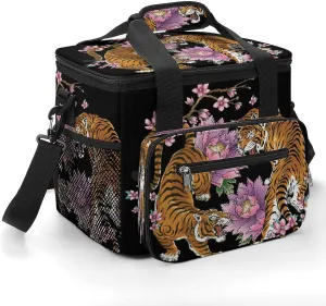 Blood Stains Spatter Portable 22.5L Soft Cooler Bag for Car Camping Halloween Horror Leakproof Ice Chest with Adjustable Strap Insulated Lunch Box for Work Hiking Picnic