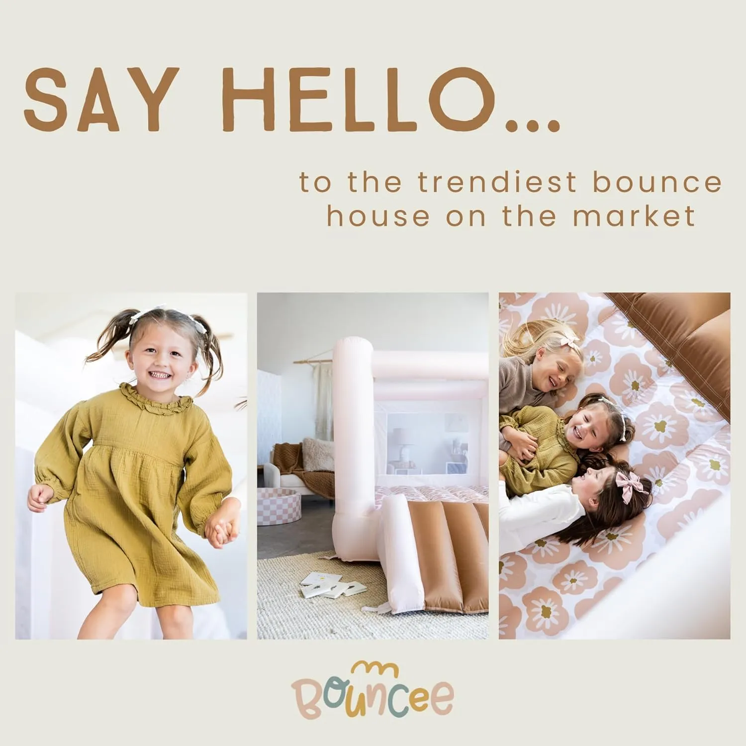 Bouncee Ultimate Bounce House with Slide | Indoor & Outdoor, Durable and Compact Fun for Kids 3-6