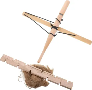 Bow Drill Fire Starter Kit Lightweight Outdoor for Camping Backpacking Safe Wood Materials for Friction Fire Making Equipment