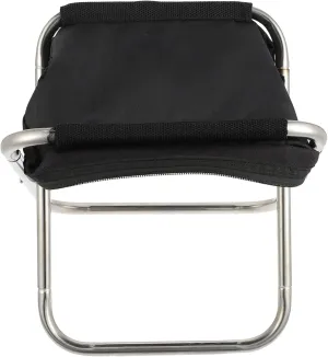 Cabilock Stainless Steel Folding Stool for Outdoor Adventures Compact Easy to Carry
