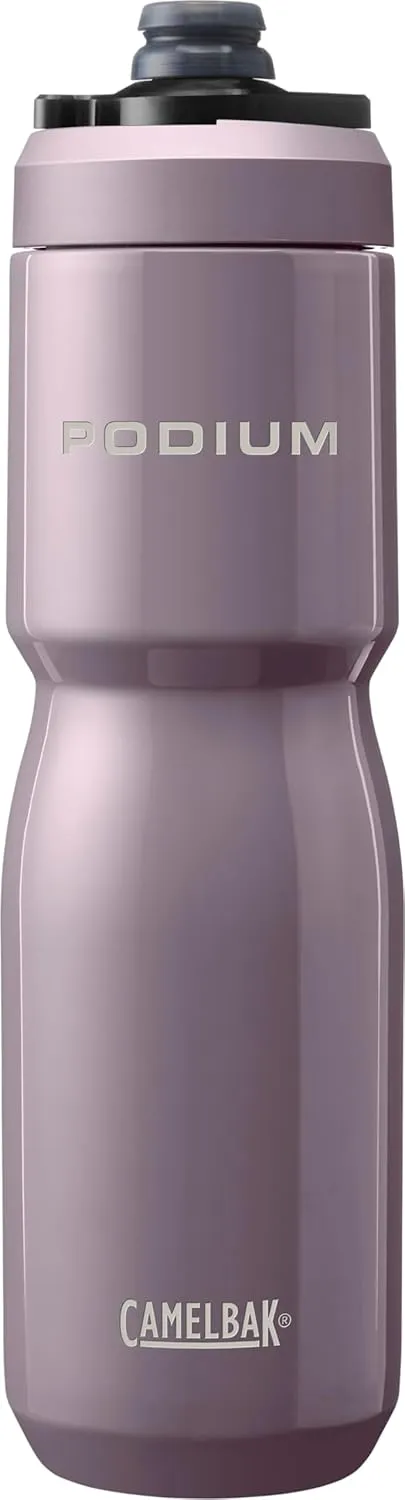 CamelBak Podium Steel Insulated Stainless Steel Bike Water Bottle – for Cycling, Fitness & Sports- Fits Most Bike Cages, 22oz - Violet