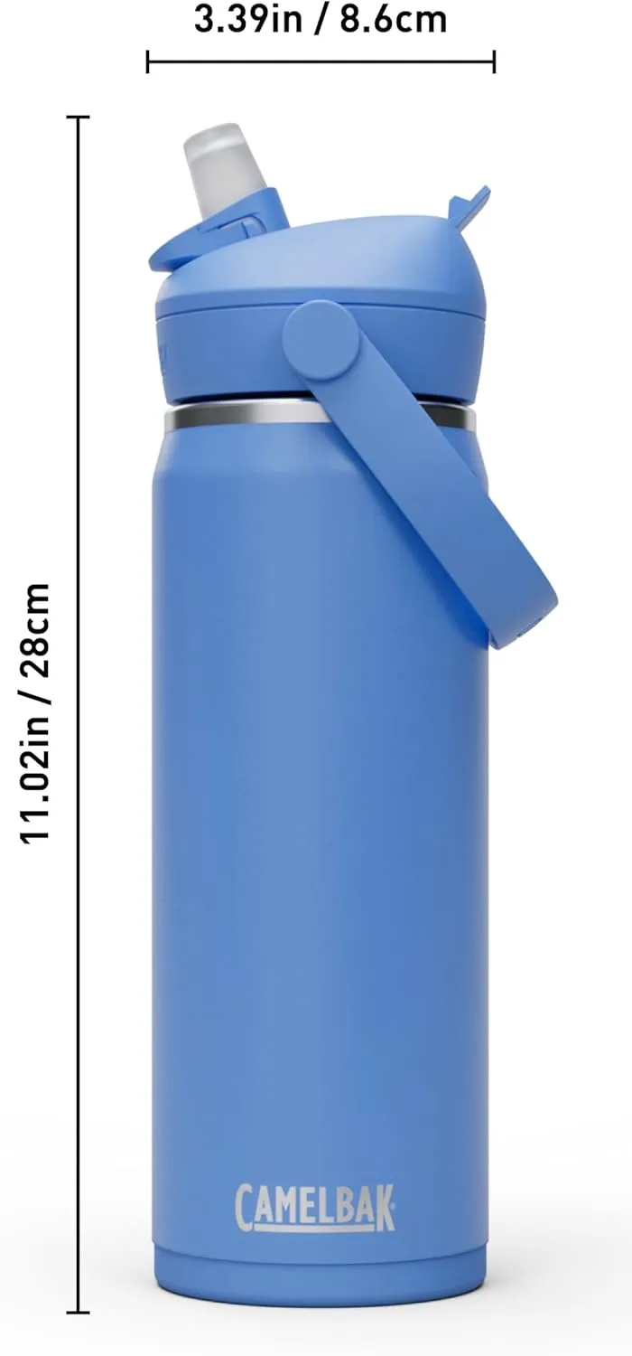 CamelBak Thrive Flip Straw Insulated Stainless Steel Water Bottle Sky Blue, 20oz