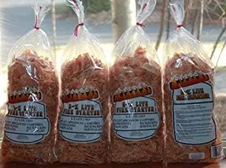 Camp, Pellet Stove Backpacking Fire Starter, Non Toxic by E-Z Lite 16 oz Bag (Pack of 4) Made in USA