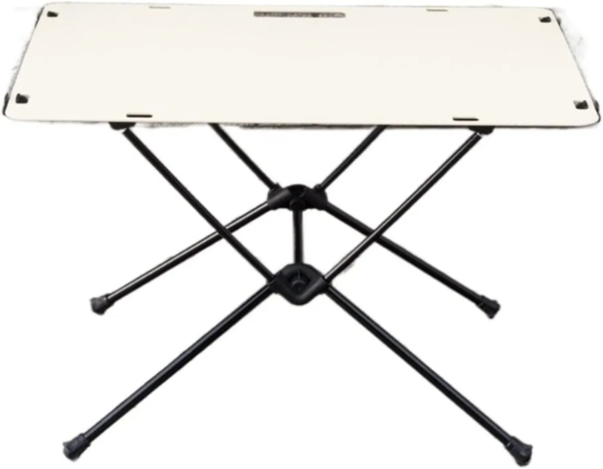 Camp Table 1Foldable Camping Table-Aluminum Lightweight Folding Table Compact Roll Up Tables Collapsible Table for Fishing Picnic BBQ (Color : White)