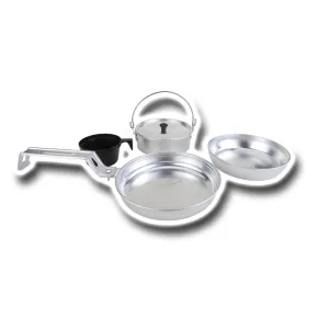 CampCore 3-Piece Cookware Set – Compact Aluminum Cooking Kit