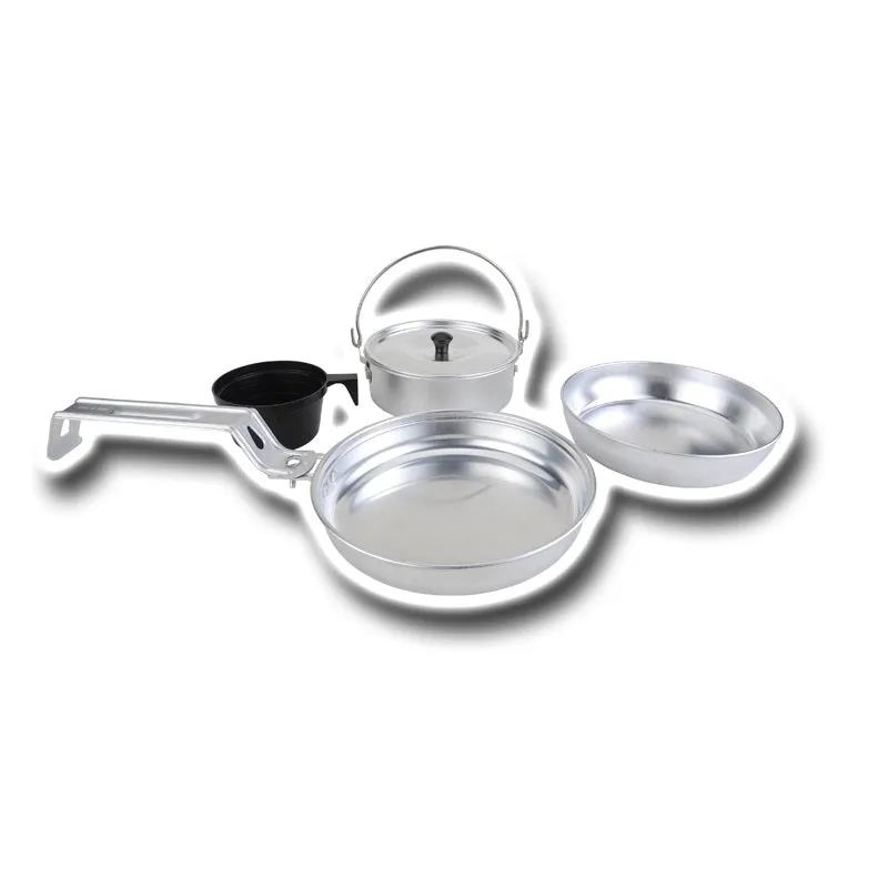 CampCore 3-Piece Cookware Set – Compact Aluminum Cooking Kit