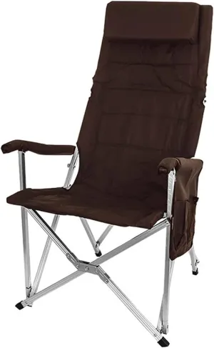 Camping Chair Camp Chair Fishing Chair with Foldable Backrest Camping Ultralight Aluminum Tube Seat Stool with Soft Armrest Outdoor Break Recliner Folding Chairs Outdoor Fishing Chair (Colo
