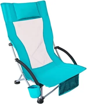 Camping Chair Folding Chairs Lawn Chairs High-Backed Armchair Padded Deck Chair Portable Beach Chair Folding Chair Ergonomics Breathable Comfortable With Headrest Folding Chair Camp Chair Moon Chair (