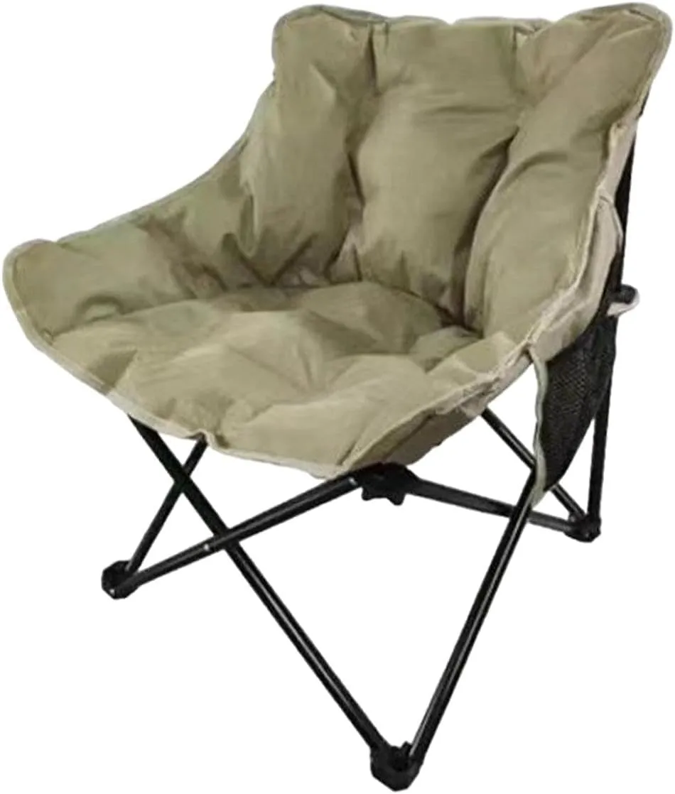 Camping Chair Moon Chair Heavy Duty Sofa Chair Portable Fishing Lounge Chair Foldable Seat for Adults Hiking Outdoor Sports