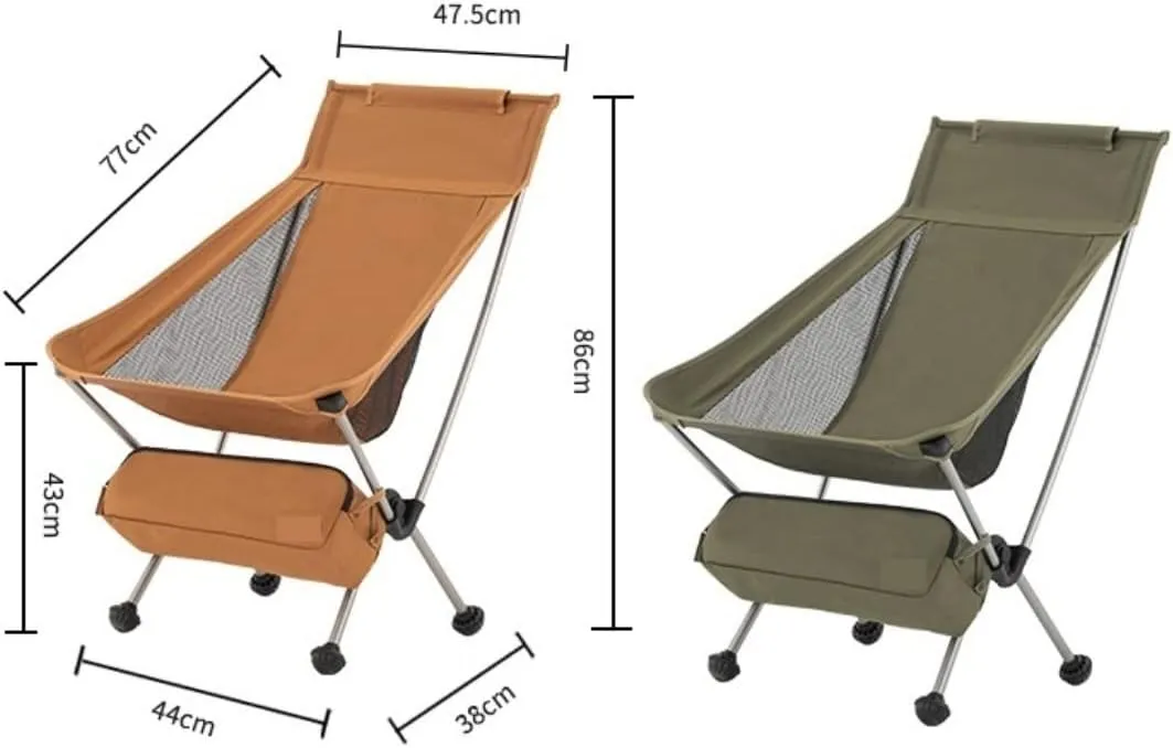Camping Chair Outdoor Chair Foldable Chair Ultralight Backpack Camping Chair Travel Hiking Foldable Portable Outdoor Beach Backpack Seat, Breathable Double-Sided Mesh Folding Camping Chair ( Color : O