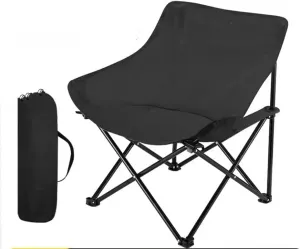 Camping Chairs-Folding Chairs for Outside, Directors Chairs Foldable,Foldable and Reclining Beach Chair,Lawn Chairs for Adults Heavy Duty,Lightweightutdoor Camp Chair for Adults(Black)