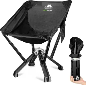 Camping Chairs for Adults, Supports 600 Lbs Lightweight Folding Camping Chair, Collapses to Size of Water Bottle Portable Camping Chair for Outdoor, Beach, Lawn, Travel, Picnics