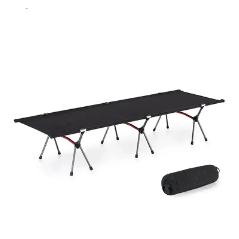 Camping Cot Portable Folding Bed Lightweight Collapsible Sleeping Ultralight  Alloy Outdoor Comfortable Adults Kids Travel Sit
