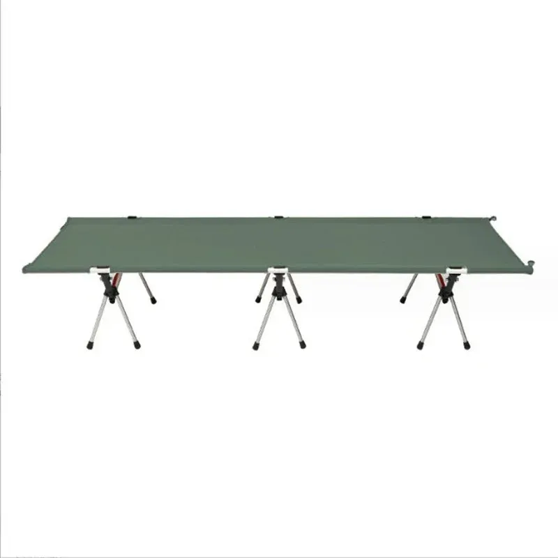 Camping Cot Portable Folding Bed Lightweight Collapsible Sleeping Ultralight  Alloy Outdoor Comfortable Adults Kids Travel Sit