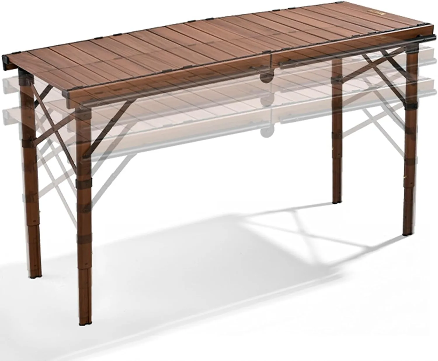 Camping Foldable Table, IGT Camping Table Kit with Carrying Bag Compact, Lightweight Camping Portable Made of Solid Wood Stable Load-Bearing, for Barbecues Picnic Travel mountaineering fishing